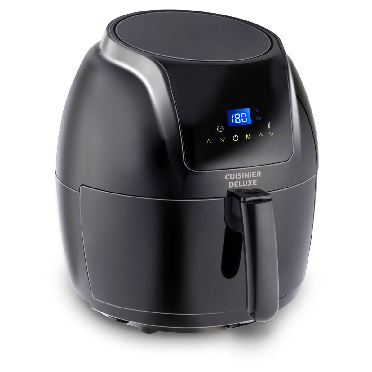 Cuisinier Deluxe Airfryer - 5 Liter - 230V - Hetelucht friteuse - Heteluchtoven - 7/8 Personen - Zwart